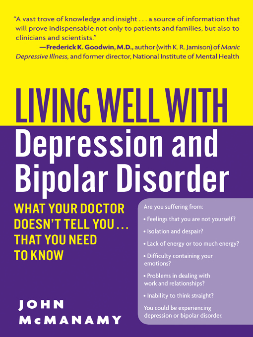 Title details for Living Well with Depression and Bipolar Disorder by John McManamy - Wait list